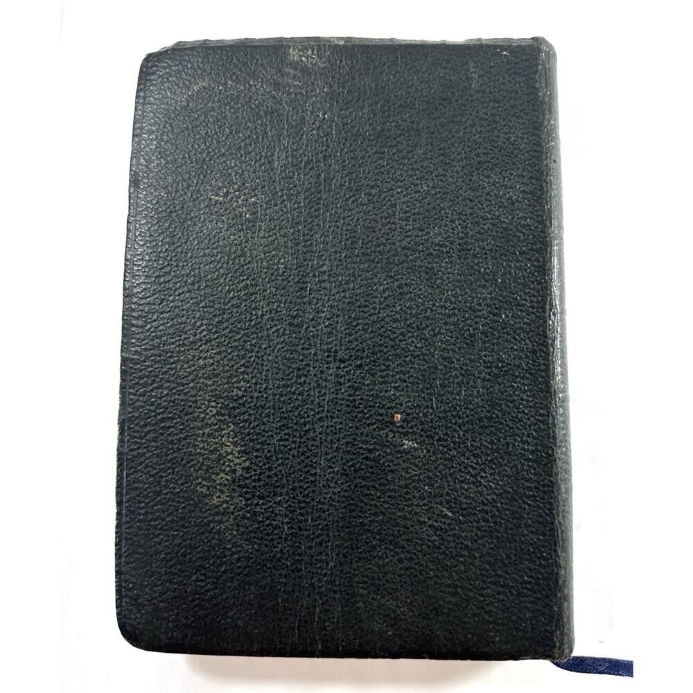 Vintage 1956 Collins Clear-Type KJV Holy Bible Black Leatherette Pocket Bible - Picture 3 of 8